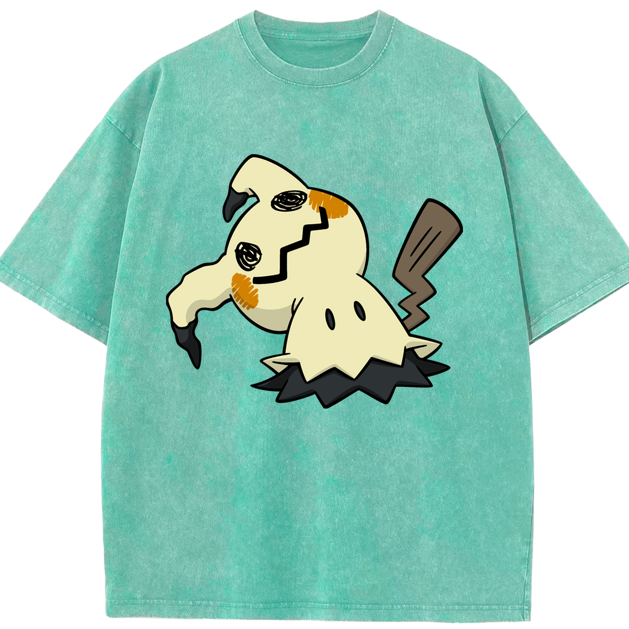 （画像用） ポケットモンスター Pokémon 綿100% ヴィンテージ風 半袖Tシャツ（フロントプリント）